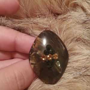 Brown stone ring by Tarina Tarantino